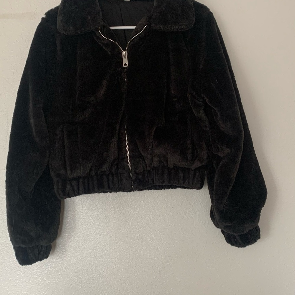 No Boundaries Black Teddy Jacket